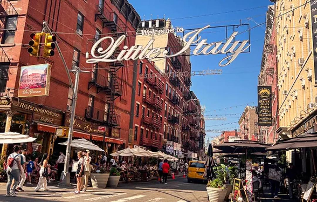 Vista de Little Italy en Nueva York
